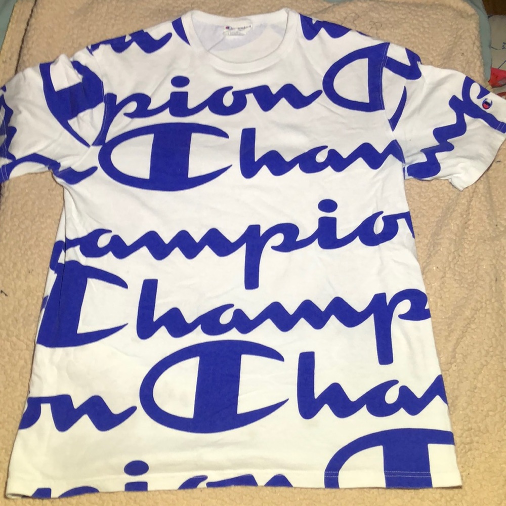 A large champion t-shirt